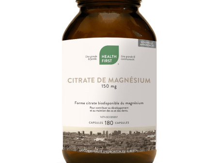 Health first - magnesium citrate 150 mg - 180 caps Cheap