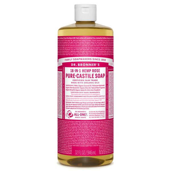 Dr. bronner s - pure castile soap liquid - rose Online Hot Sale