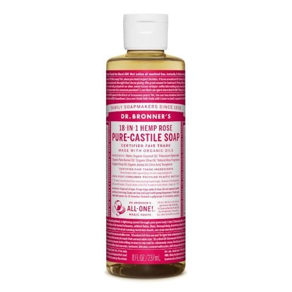 Dr. bronner s - pure castile soap liquid - rose Online Hot Sale