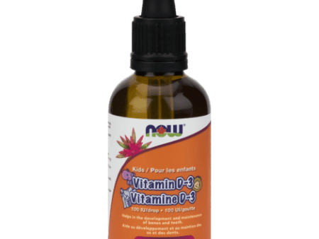 Now - kids vitamin d-3 liquid drops  60ml Online