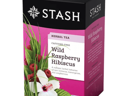 Stash - wild raspberry hibiscus herbal tea - 20 bags For Cheap