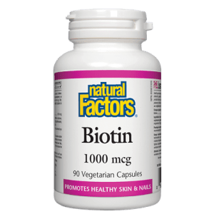 Natural factors - biotin 1000 mcg - 90 vcaps Hot on Sale