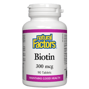 Natural factors - biotin 300 mcg 90 tablets Supply