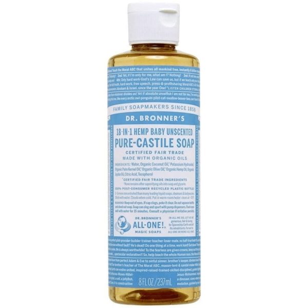 Dr. bronner s - pure castile soap liquid for baby : unscented Online Sale