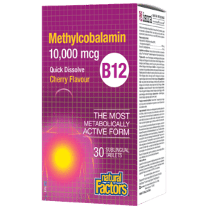 Natural factors - b12 methylcobalamin 10,000 mcg - 30 chewable tablets Online Sale