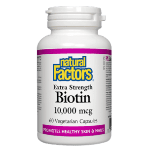 Natural factors - biotin 10,000mcg - 60 vcaps Online Sale