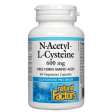 Natural factors - nac (n-acetyl-l-cysteine) 600g - 60 vcaps Hot on Sale