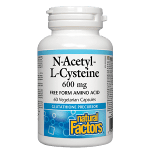 Natural factors - nac (n-acetyl-l-cysteine) 600g - 60 vcaps Hot on Sale