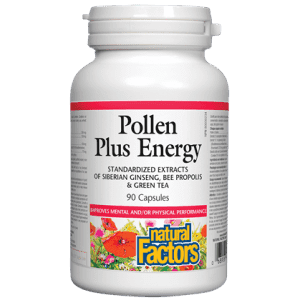 Natural factors - pollen plus energy - 90 caps Cheap