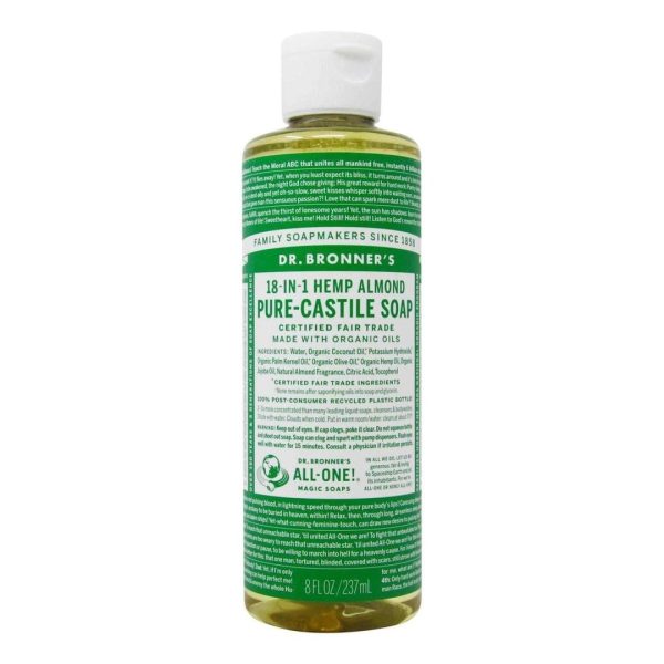 Dr. bronner s - pure castile soap liquid - almond Online Hot Sale