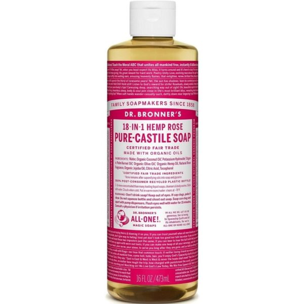 Dr. bronner s - pure castile soap liquid - rose Online Hot Sale