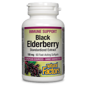 Natural factors - black elderberry 100 mg · standardized extract Fashion