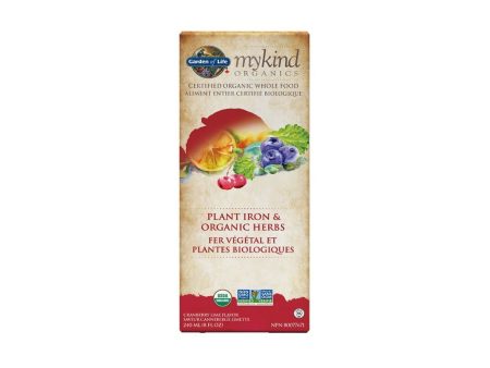 Garden of life - mykind organics iron & organic herbs : cranberry lime - 240 ml Online Sale