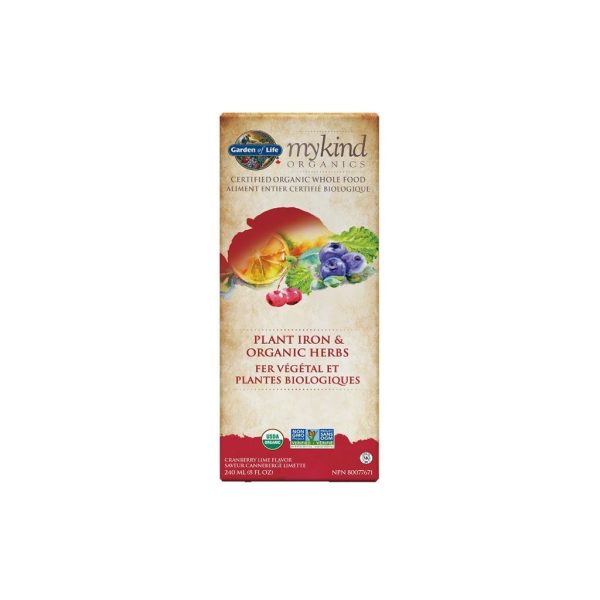 Garden of life - mykind organics iron & organic herbs : cranberry lime - 240 ml Online Sale