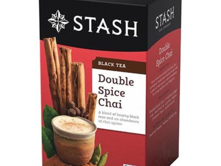 Stash - double spice chai (black tea) - 18 bags For Sale