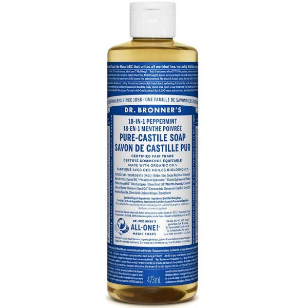 Dr. bronner s - pure castile soap liquid - peppermint on Sale