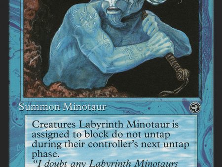 Labyrinth Minotaur (Onatah Flavor Text) [Homelands] For Cheap