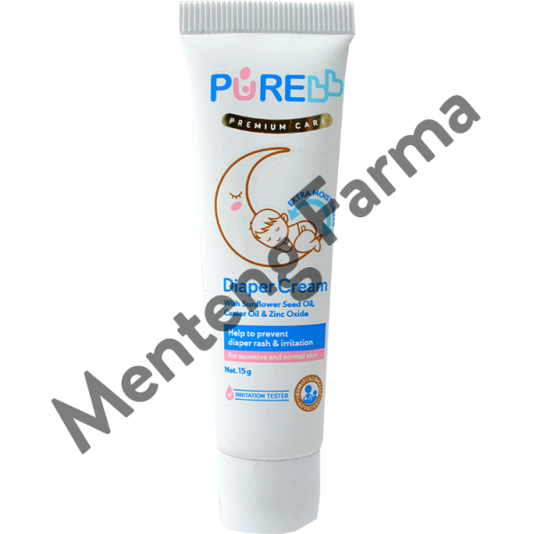 Pure Baby Diaper Cream 15 Gram - Krim Pelindung Kulit Bayi Area Online