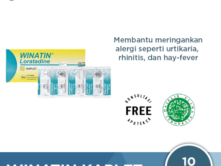 Winatin 10 Kaplet - Obat Alergi Rinitis Online Sale