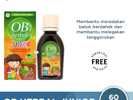 OB Herbal Junior 60 mL - Sirup Obat Batuk Anak on Sale