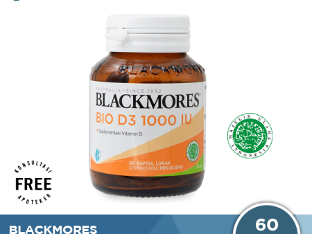 Blackmores Bio D3 1000 IU 60 Kapsul - Suplemen Vitamin D 1000 IU Cheap