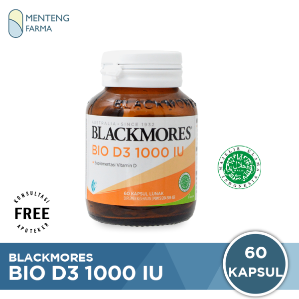 Blackmores Bio D3 1000 IU 60 Kapsul - Suplemen Vitamin D 1000 IU Cheap