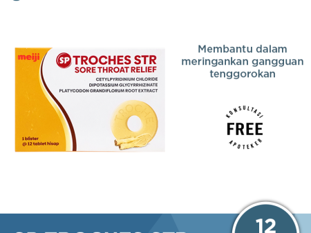 Tablet Hisap SP Troches STR 12 Tablet - Meringankan Gangguan Tenggorokan on Sale