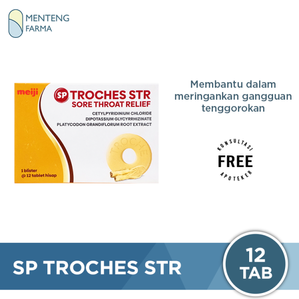 Tablet Hisap SP Troches STR 12 Tablet - Meringankan Gangguan Tenggorokan on Sale