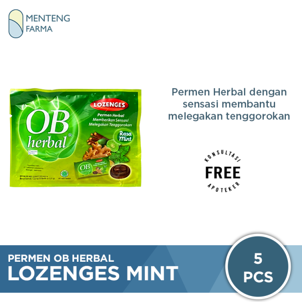 Permen OB Herbal Lozenges Mint - Permen Pelega Tenggorokan Cheap