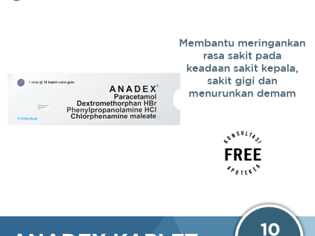 Anadex 10 Kaplet - Obat Penurun Demam Online Hot Sale