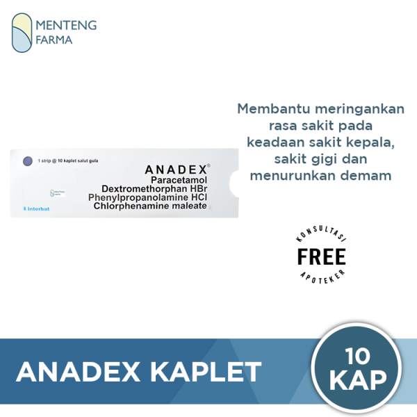 Anadex 10 Kaplet - Obat Penurun Demam Online Hot Sale