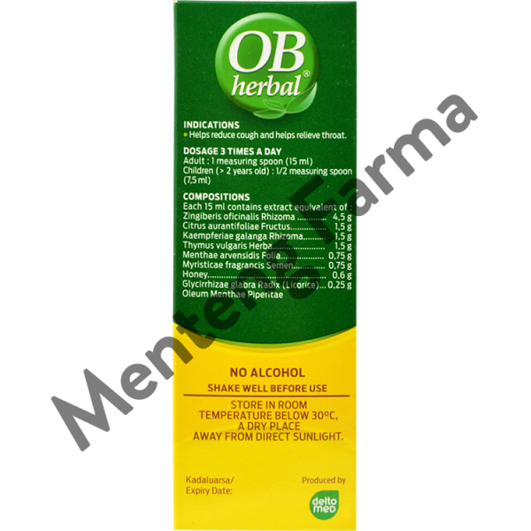 OB Herbal 100 mL - Obat Batuk Herbal Sale