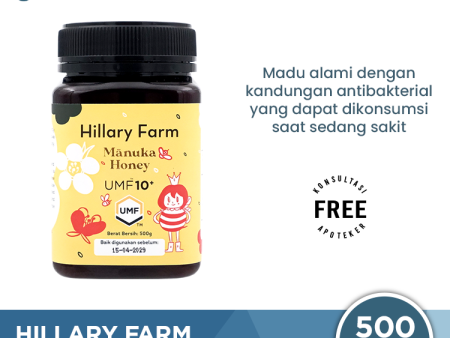 Hillary Farm Manuka Honey UMF 10+ 500 Gr For Cheap