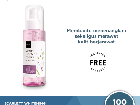 Scarlett Whitening Acne Essence Toner 100 ML - Toner Untuk Kulit Berjerawat For Cheap