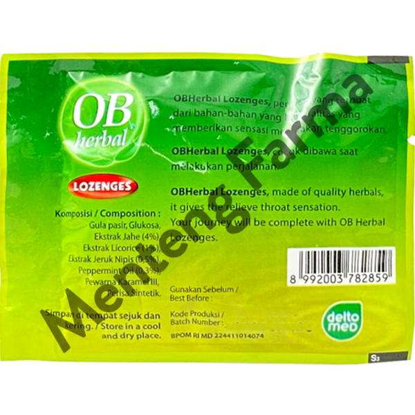 Permen OB Herbal Lozenges Mint - Permen Pelega Tenggorokan Cheap