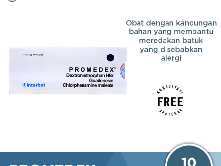 Promedex 10 Tablet - Obat Batuk Karena Alergi Online