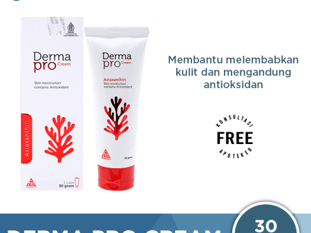 Derma Pro Cream 30 Gr - Pelembab Kulit dengan Antioksidant Supply