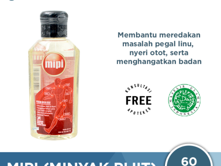 MIPI (Minyak Pijit) 60 mL - Minyak Gosok Pereda Nyeri Otot Online Sale