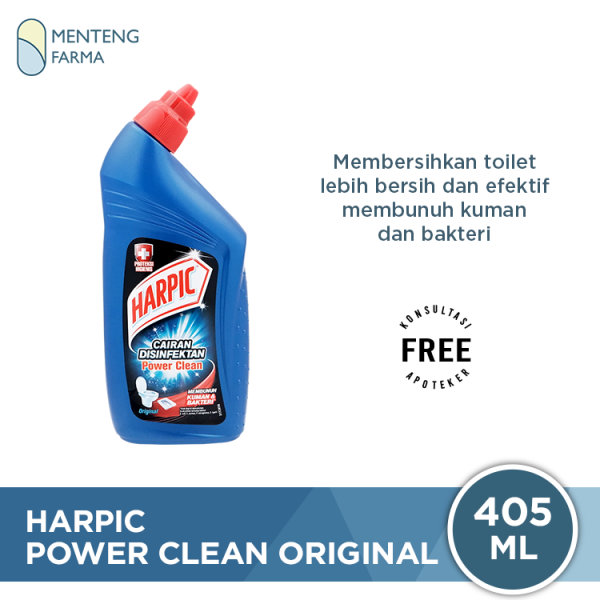 Harpic Power Clean Disinfektan Original 405 ML - Pembersih dan Penghancur Kerak Kloset For Sale