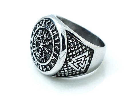 Vegvisir sormus - Teräs Hot on Sale