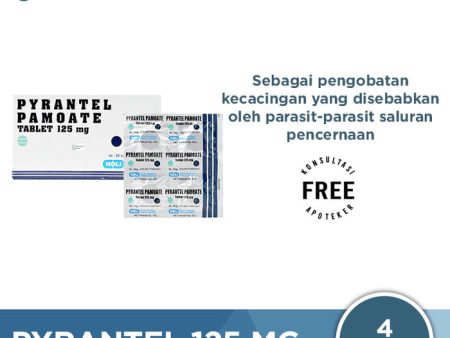 Pyrantel 125 mg 4 Kapsul - Membantu Mengatasi Cacingan Online