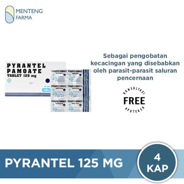 Pyrantel 125 mg 4 Kapsul - Membantu Mengatasi Cacingan Online