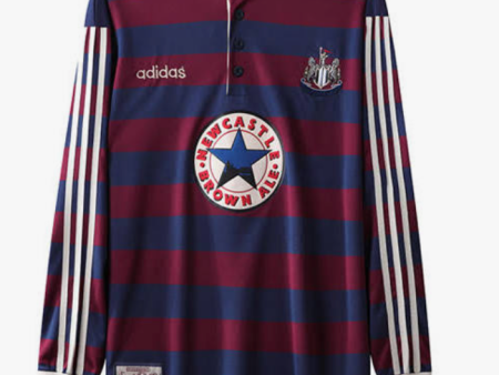 1995-96 Newcastle United Long Sleeve Retro Shirt | Classic Brown Ale Kit For Sale