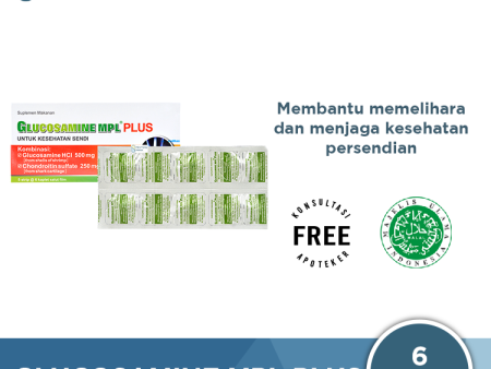 Glucosamine Mpl Plus 6 Kaplet - Suplemen Kesehatan Persendian Online now