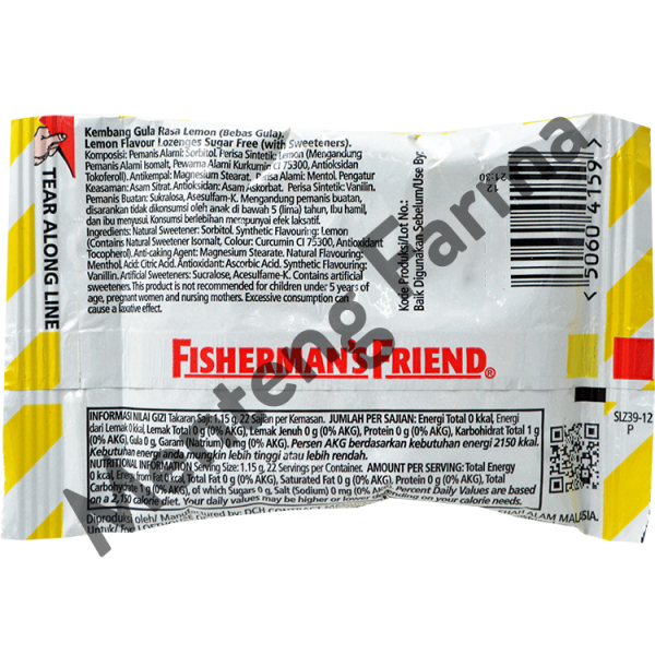 Fisherman s Friend Lemon Sugar Free - Permen Pelega Tenggorokan Hot on Sale