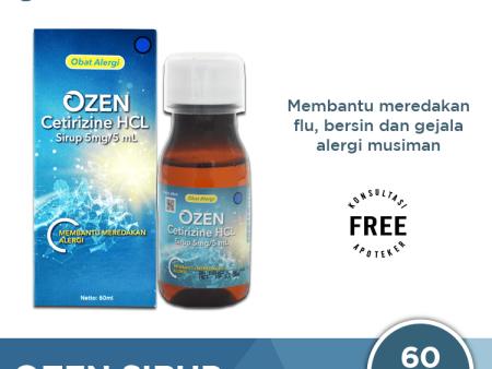 Ozen Syrup 60 mL - Obat Alergi Gatal Pilek Rhintis Sale