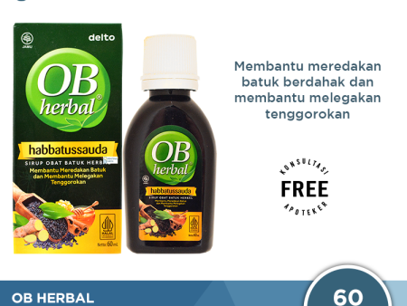 OB Herbal Habbatussauda 60 mL - Sirup Obat Batuk Herbal Sale