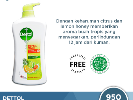 Promo Dettol Body Wash Tropical 950 Gram Hot on Sale