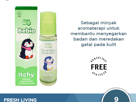 Fresh Living Bebio Itchy 9 mL - Minyak Aromaterapi Gatal Kulit For Cheap