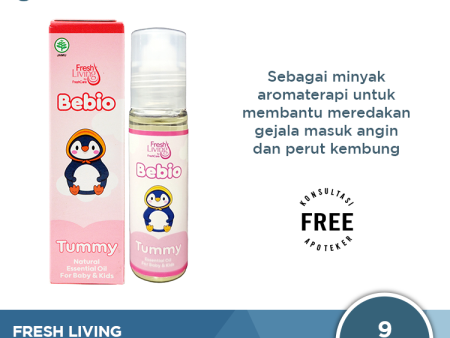 Fresh Living Bebio Tummy 9 mL - Minyak Aromaterapi Perut Kembung Online Sale